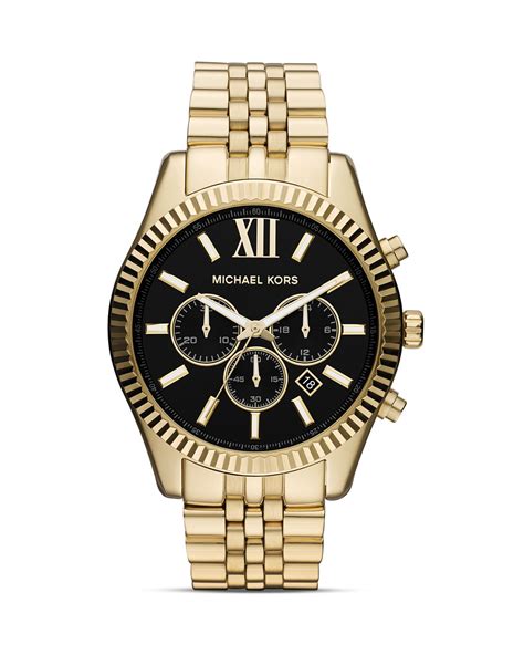 michael kors mk8295 price|oversized lexington gold tone watch.